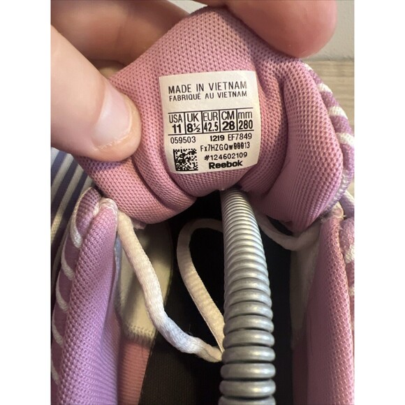 Size 11 - Reebok DMX Thrill Jasmine Pink Blue Blast Running Shoes Sneakers - Picture 8 of 11